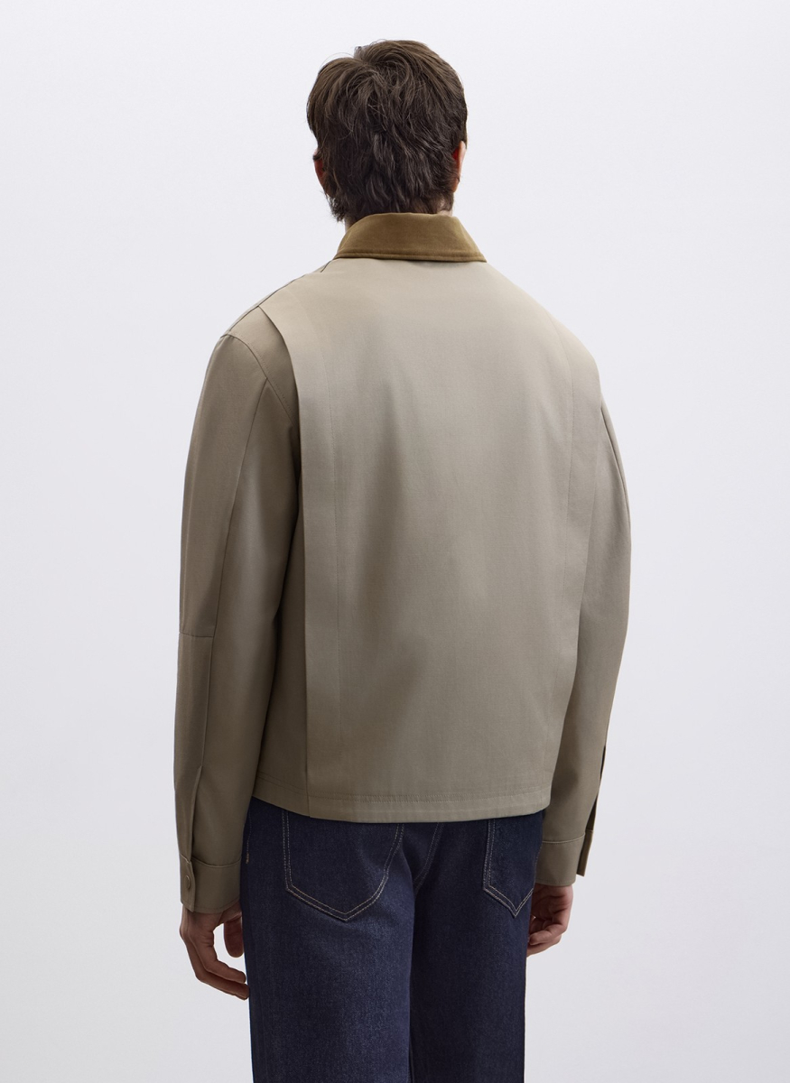 Куртка из фактурного хлопка ALL WE NEED, цвет: хаки, 2603M5332-27 купить онлайн