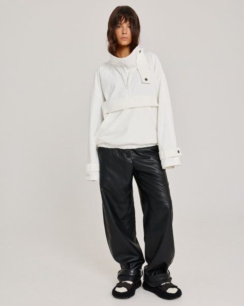 Анорак из фланели MILK Anmuse, цвет: молочный, AN25W205 купить онлайн