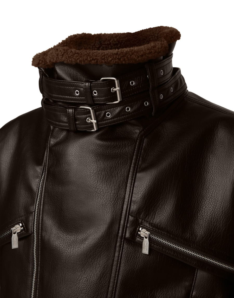 Куртка LEATHER BELTS FIT SORRY, I’M NOT, цвет: коричневый,  купить онлайн