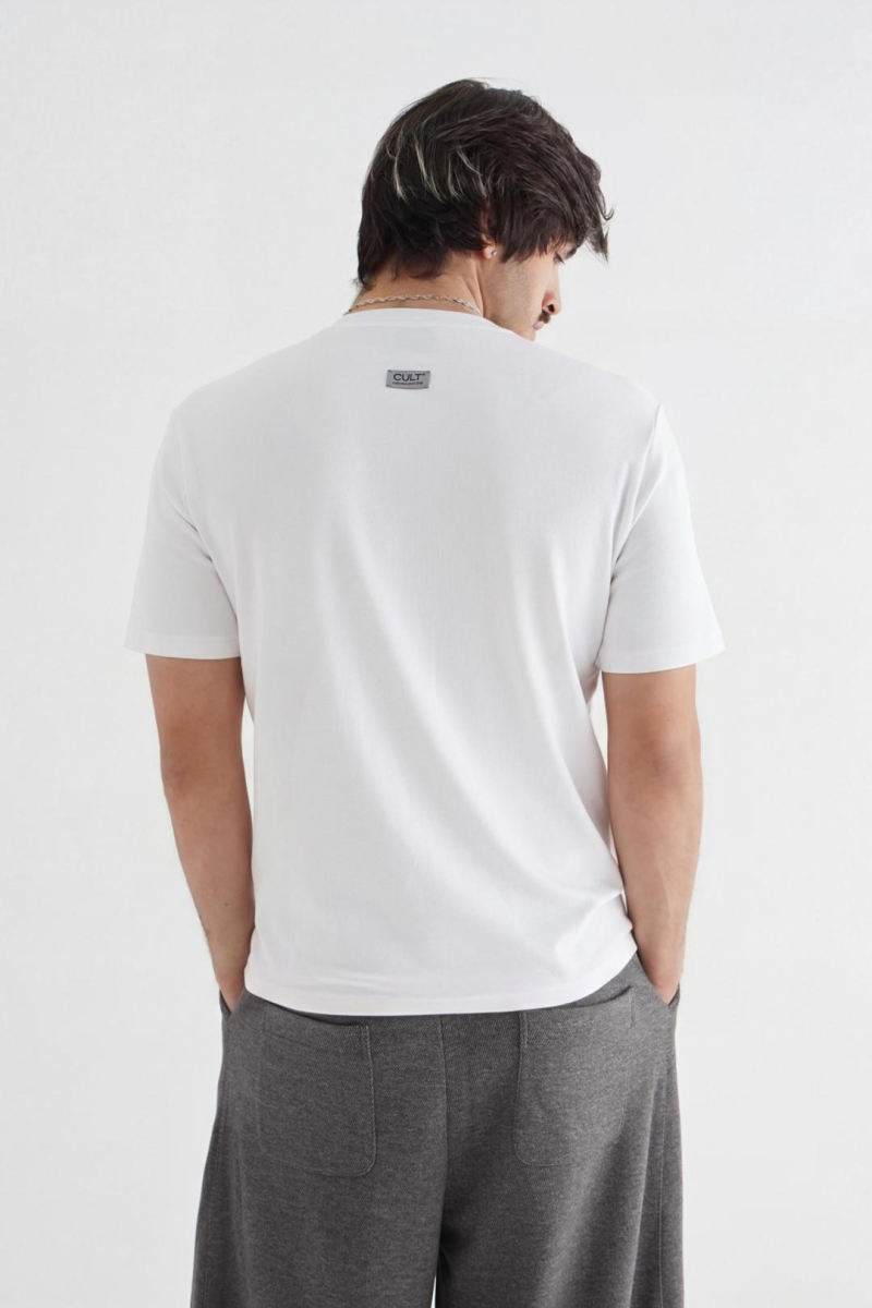Футболка без принта CULTBASE, цвет: белый,  купить онлайн