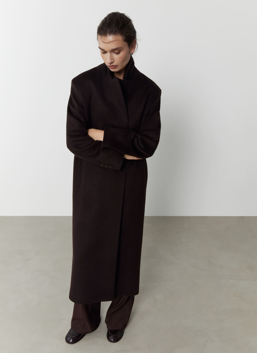 Пальто прямого силуэта с поясом ALL WE NEED, цвет: коричневый, 2608W5176-19 купить онлайн