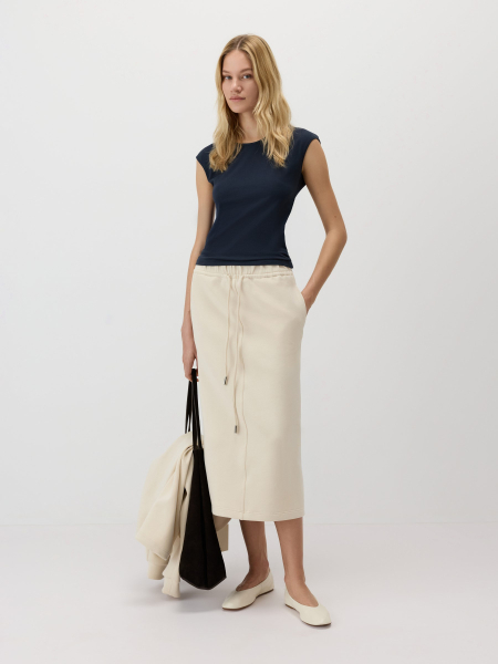 Юбка миди Conso, цвет: молочный,  купить онлайн