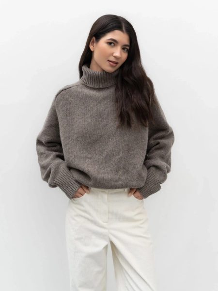 Свитер с горлом TRES, цвет: какао, НФ-00002443 купить онлайн