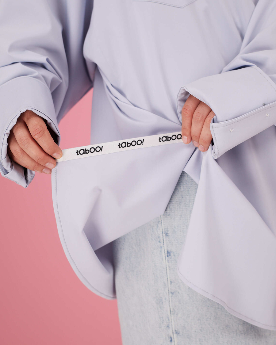 Рубашка макси овер #17 TABOO, цвет: серый, Rub17 купить онлайн