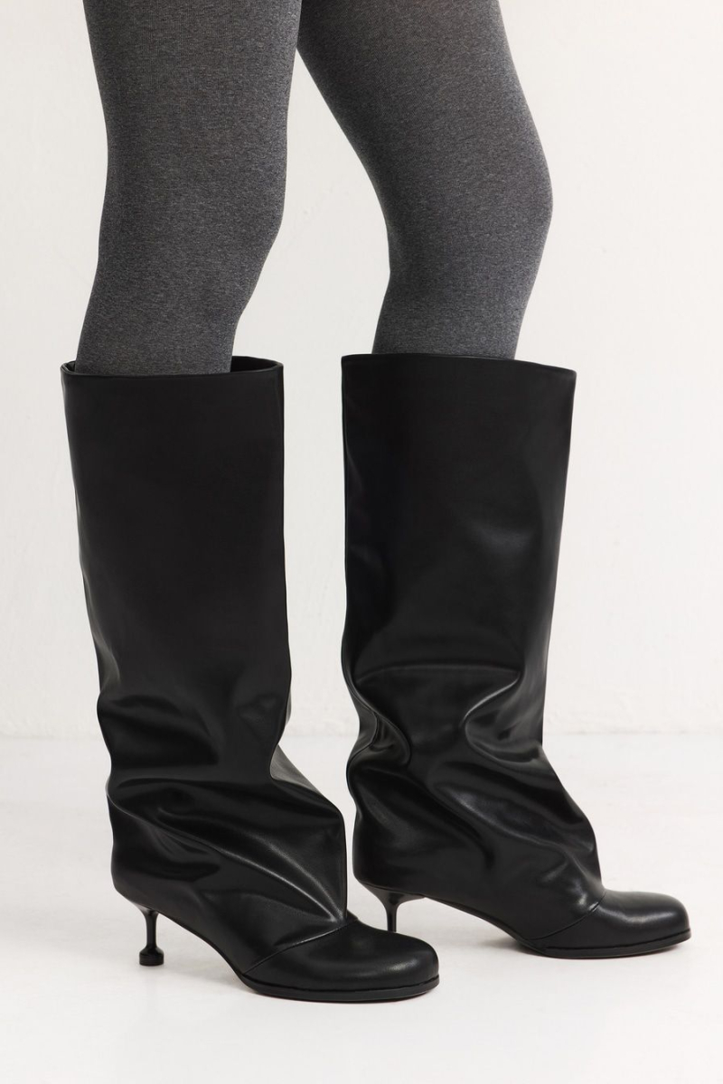 Сапоги с широким голенищем Lera Nena, цвет: Черный LNU.402.18692.900 купить онлайн