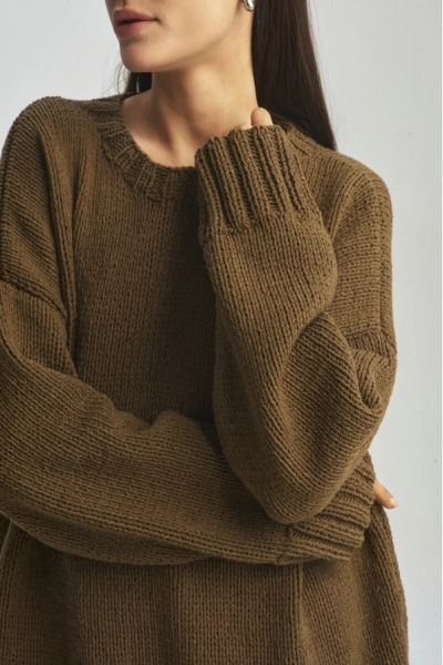 Джемпер Hand made Brown Erist store, цвет: коричневый, НФ-00001642 со скидкой купить онлайн