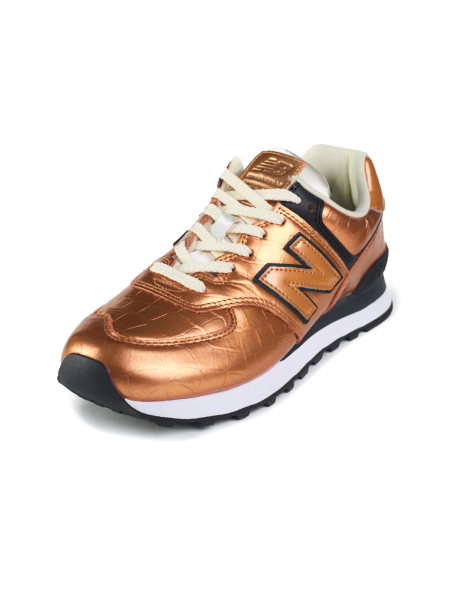 Кроссовки женские New Balance 574 "Bronze Black" NKDADDYS SNEAKERS, цвет: золотой WL574PX2 купить онлайн