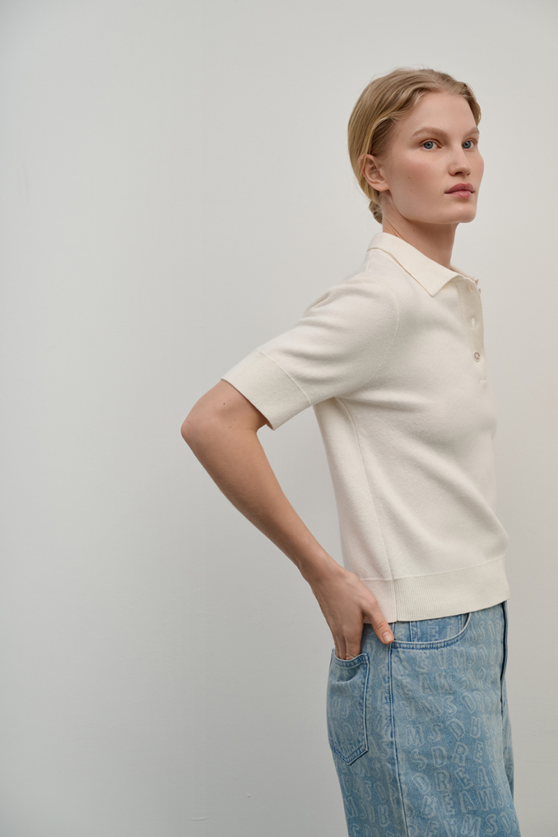 Джемпер-поло DREAMS BY ALENA AKHMADULLINA, цвет: молочный, 225104140304368/413000 купить онлайн