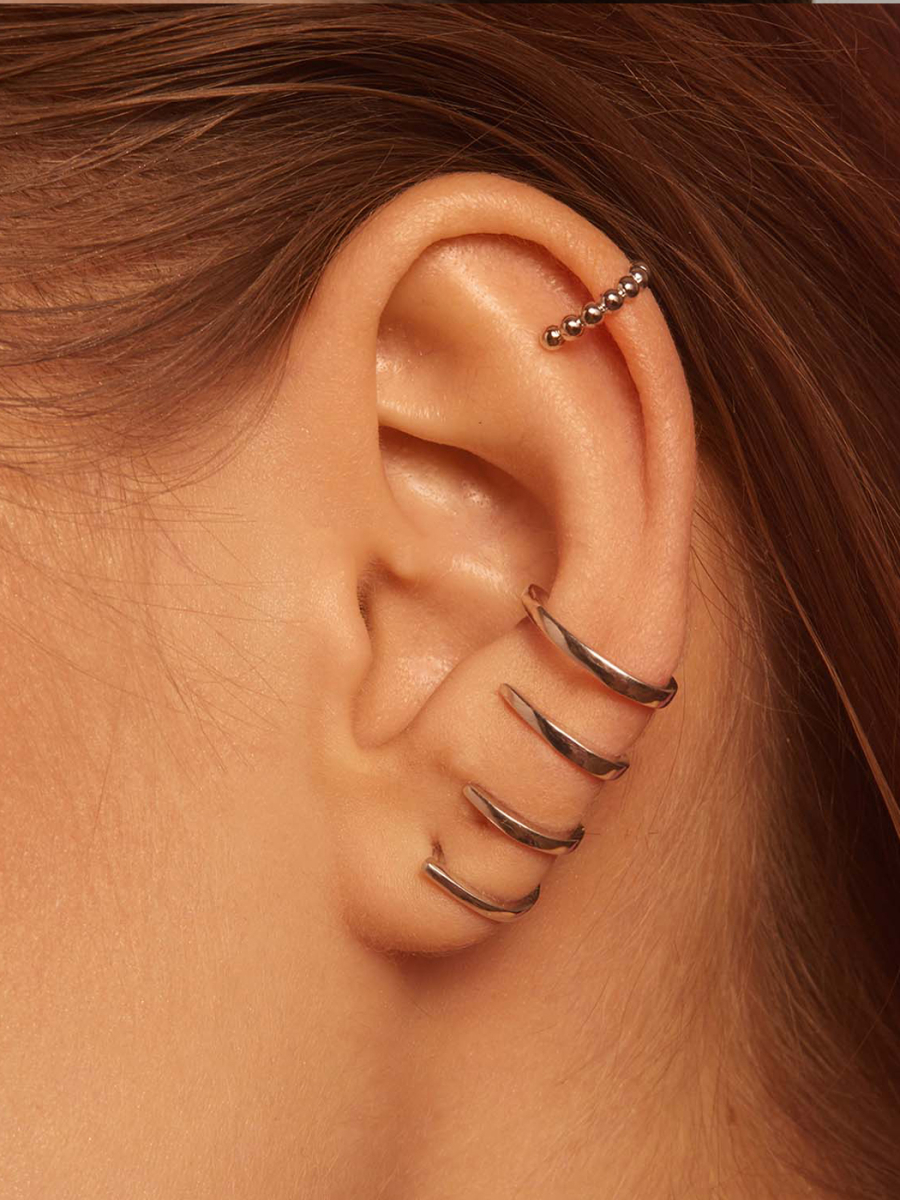 Серьги-каффы WANNA?BE! ACSY, цвет: серебро, E282-01 купить онлайн