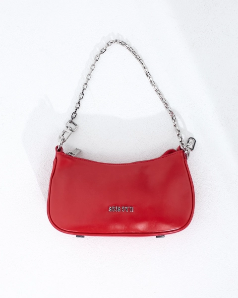 Сумка на цепочке SHINY RED
