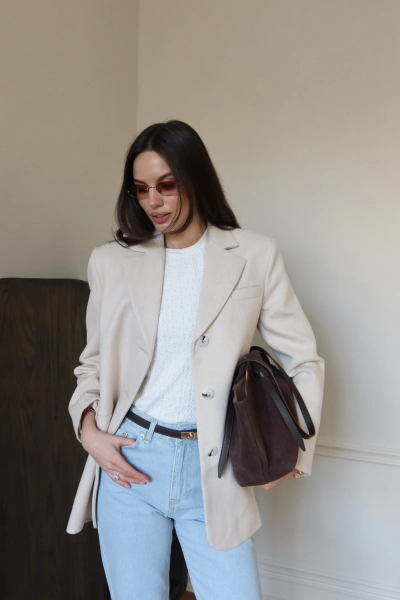 Лонгслив из фактурного трикотажа VELVET, цвет: молочный, 00-00004881 купить онлайн