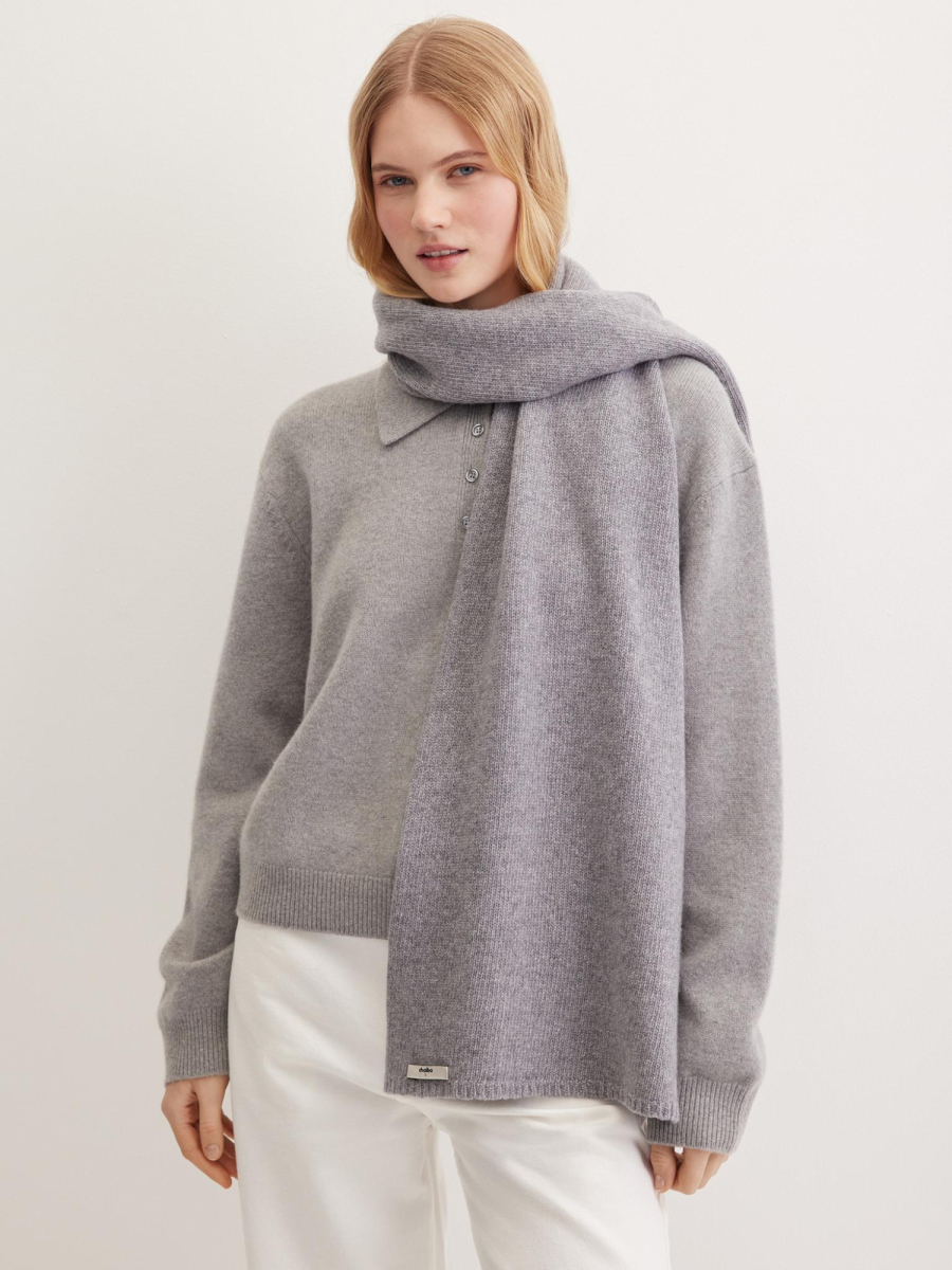 Шарф из шерсти мериноса и кашемира