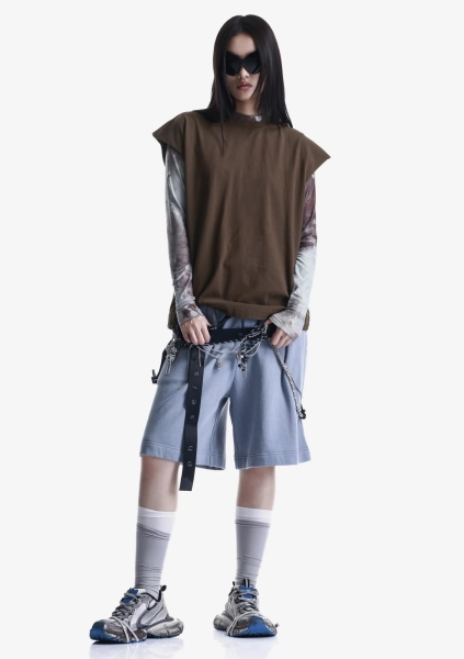 Футболка-безрукавка KRAKATAU, цвет: коричневый, Tw143-7 купить онлайн