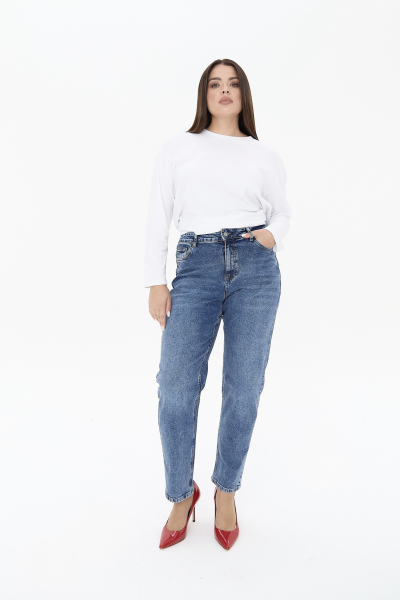 Джинсы Mom fit 4forms, цвет: синий, 64803 купить онлайн