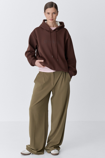 Худи утепленный essentials Ricoco, цвет: шоколадный, 7027/2 купить онлайн