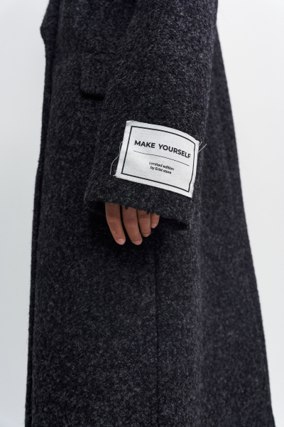 Пальто-макси Erist store, цвет: Черный, НФ-00003231 купить онлайн