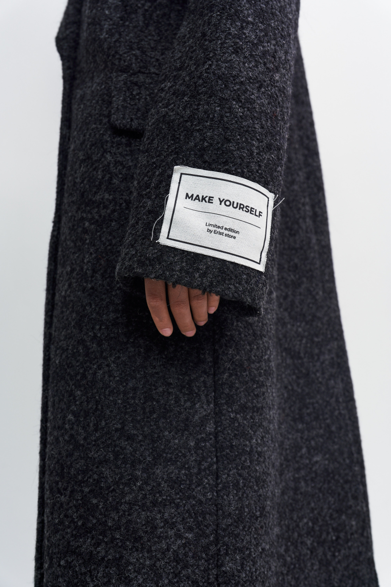 Пальто-макси Erist store, цвет: Черный, НФ-00003231 купить онлайн