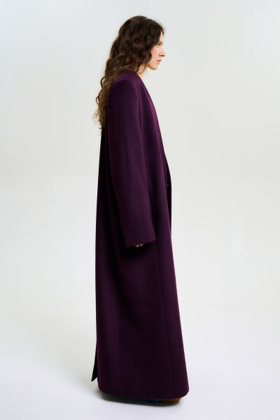 Пальто без лацканов BURGUNDY Label .B, цвет: burgundy, Jc.30.4.2145BRD со скидкой купить онлайн