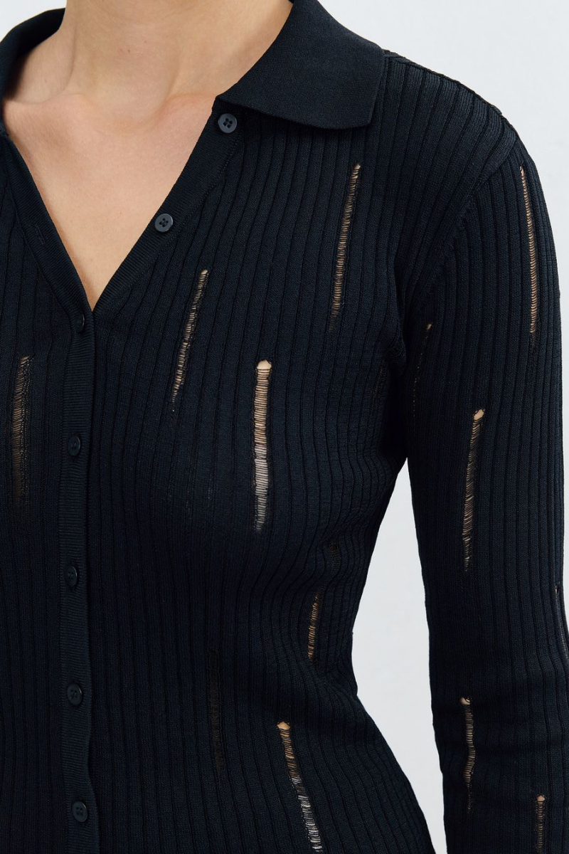 Джемпер из смесовой вискозы TOPTOP, цвет: Черный, TT.020.15341.900 купить онлайн