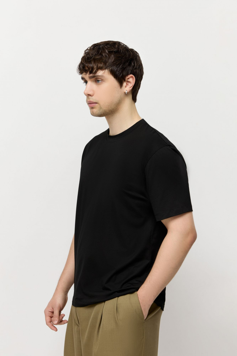 Футболка для него и для нее AROUND, цвет: Черный, 219_134MCL02 купить онлайн