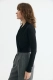 Боди из вискозного трикотажа с шерстью Daisyknit, цвет: Черный,  купить онлайн