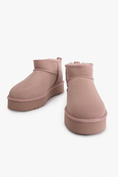 Угги из натуральной замши Lera Nena, цвет: розовый LN.405.19111.300 купить онлайн