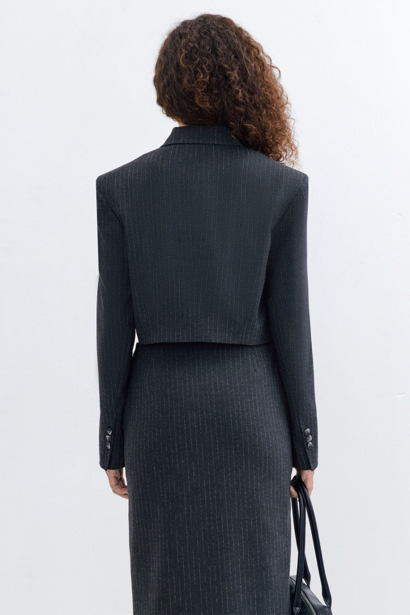 Жакет укороченный TOPTOP, цвет: серый с принтом, TTS.060.16662.801.04113 купить онлайн