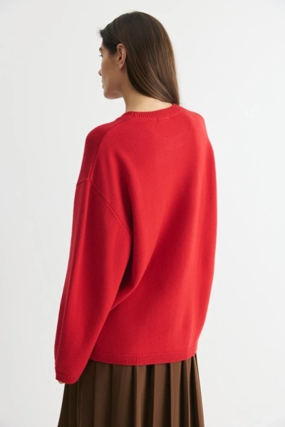 Джемпер базовый из шерсти Daisyknit, цвет: красный  |новая коллекция купить онлайн