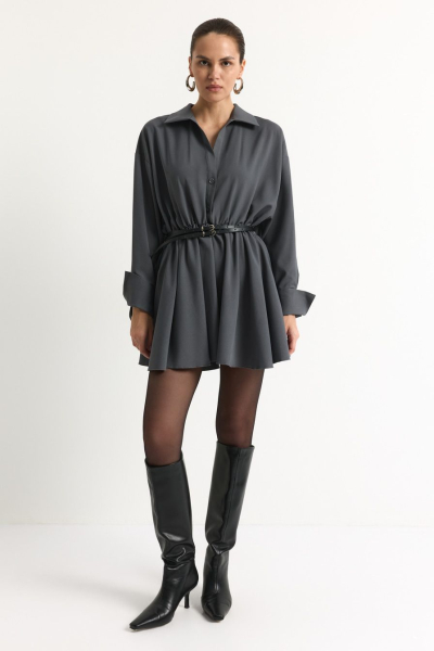 Платье-рубашка TOPTOP, цвет: серый, TT.010.18008.800 купить онлайн