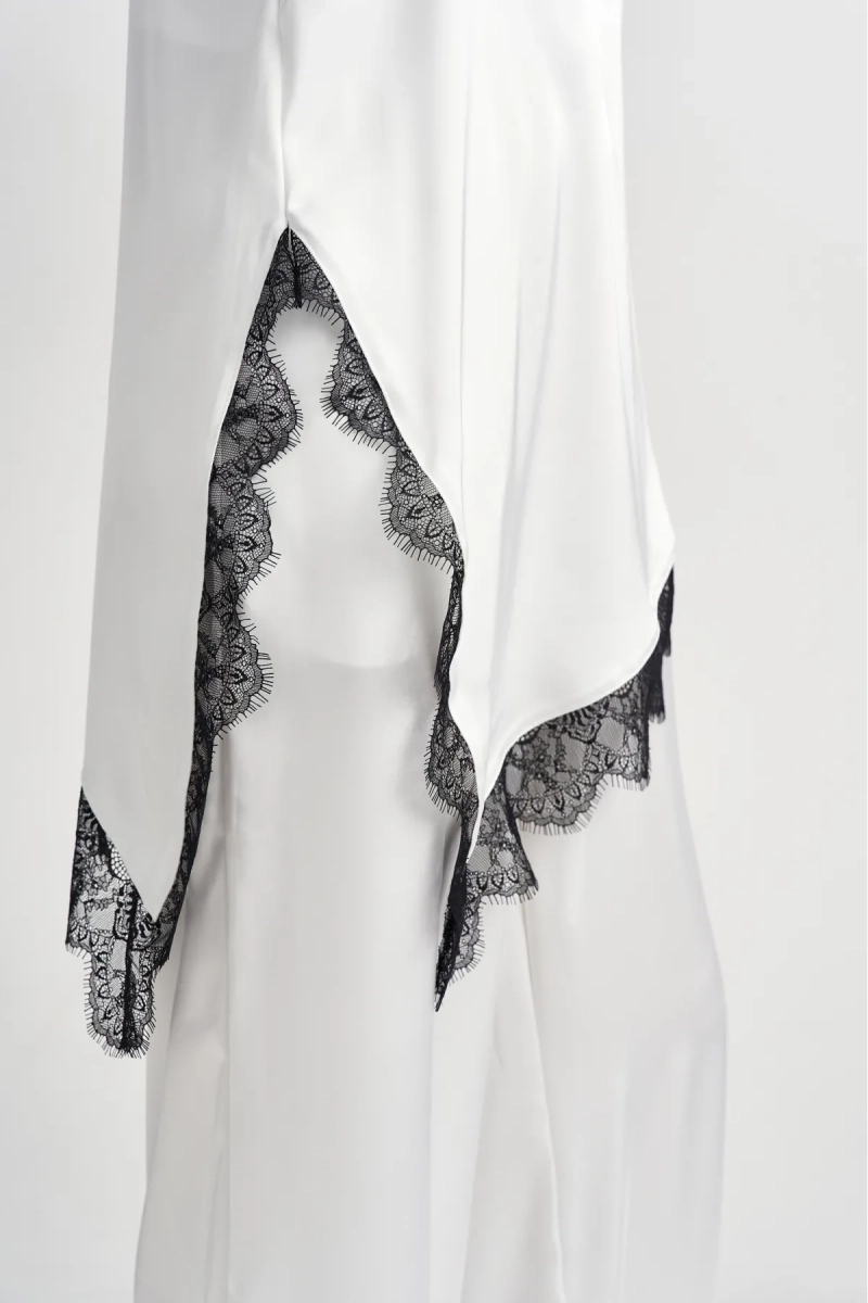 Топ с кружевом Erist store, цвет: белый, НФ-00003474 купить онлайн