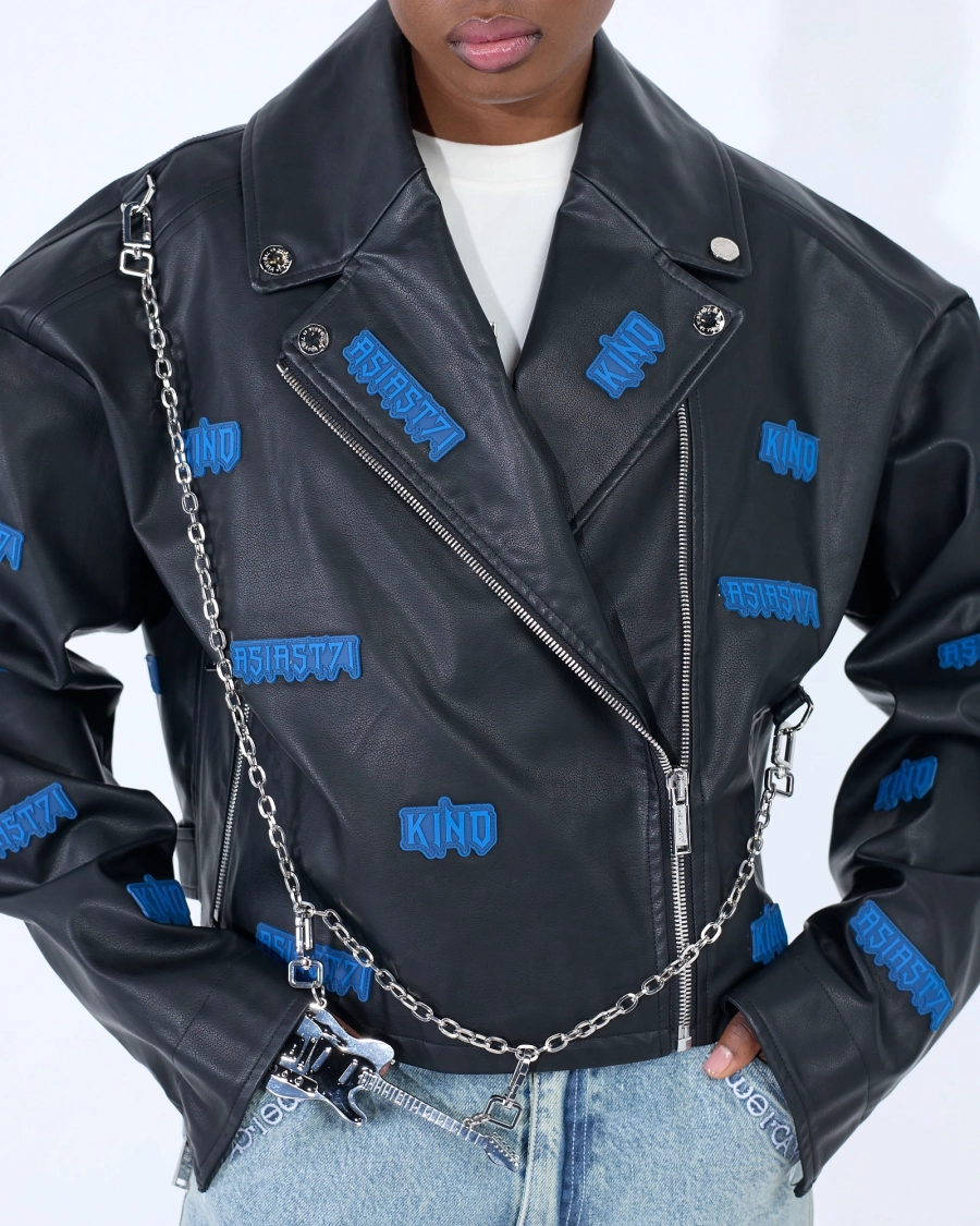 Косуха KINO ECO LEATHER BLACK ASIA ST 71, цвет: Черный, Ast71.kino-jacket-leather купить онлайн