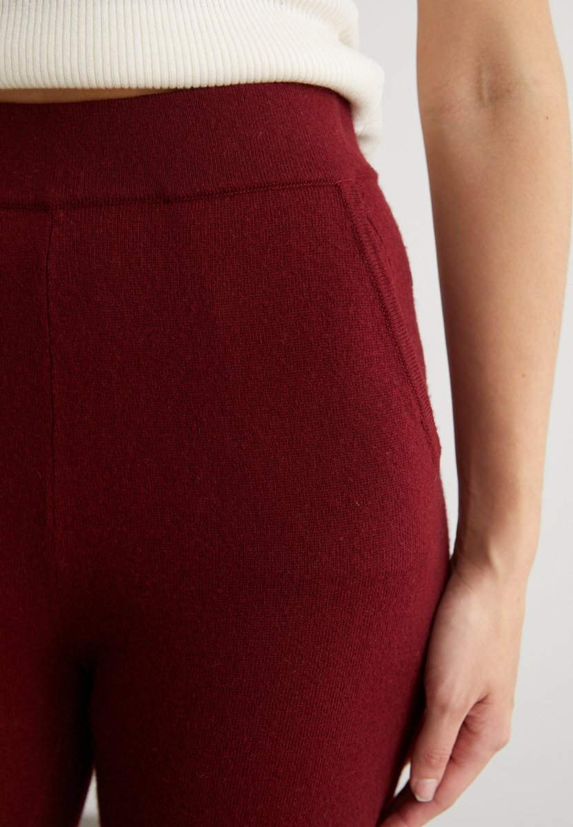 Брюки трикотажные с карманами (шерсть) Marou, цвет: Бордовый, Mar1_2406 купить онлайн