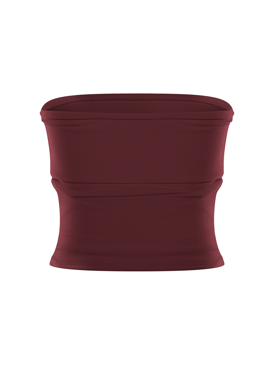 Топ Tube top eggplant