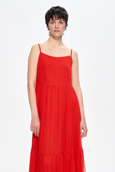 Сарафан из шифона DREAMS BY ALENA AKHMADULLINA, цвет: красный, 125102130204106/105000 купить онлайн