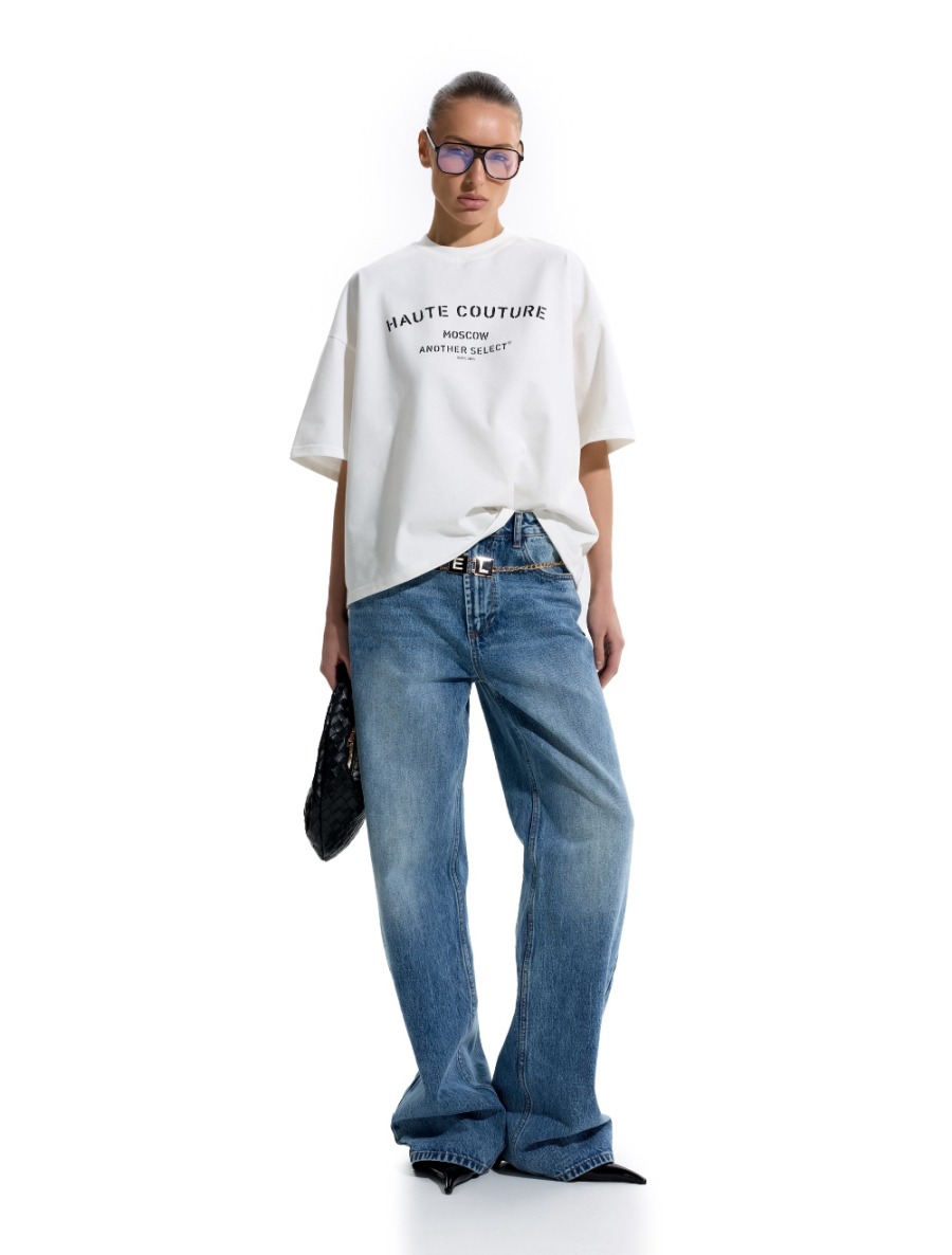 Футболка "От кутюр" ANOTHER SELECT, цвет: белый, 00150 купить онлайн