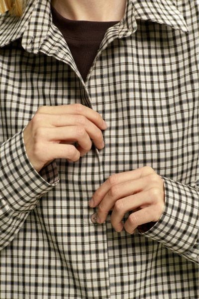 Рубашка Classic в клетку Beige Erist store, цвет: бежевый, НФ-00002684 купить онлайн