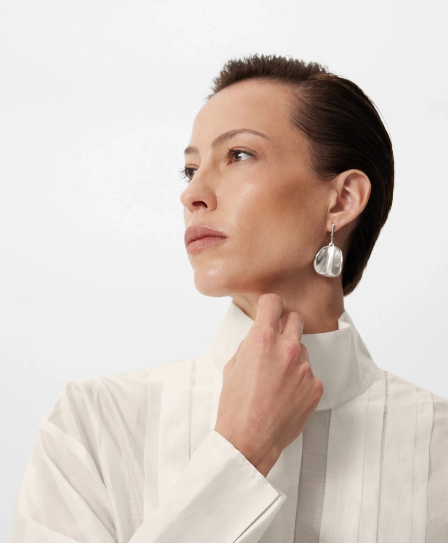 Блузка с воротником-стойкой GLVR, цвет: молочный, 225G33GAC2203 купить онлайн