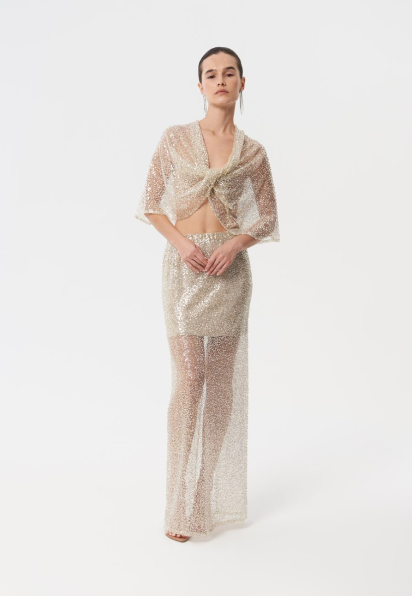 Кейп Angel’s tears CHUBA, цвет: золотой,  купить онлайн