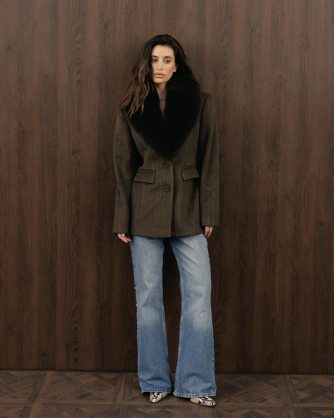 Пальто с мехом