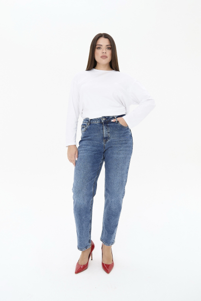 Джинсы Mom fit 4forms, цвет: синий, 64803 купить онлайн