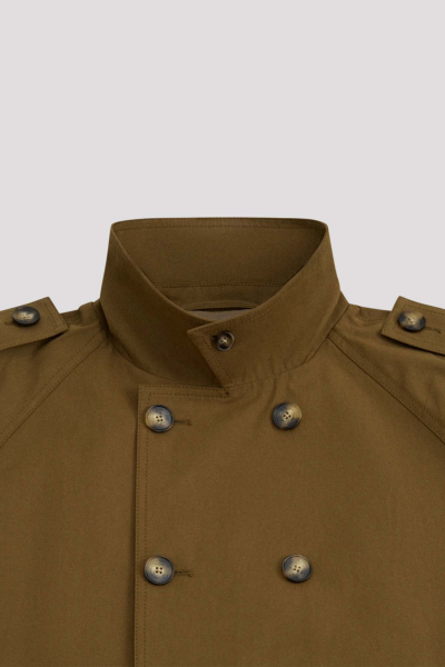 Двубортный тренч ГОША РУБЧИНСКИЙ, цвет: хаки, TC_0501_khaki купить онлайн