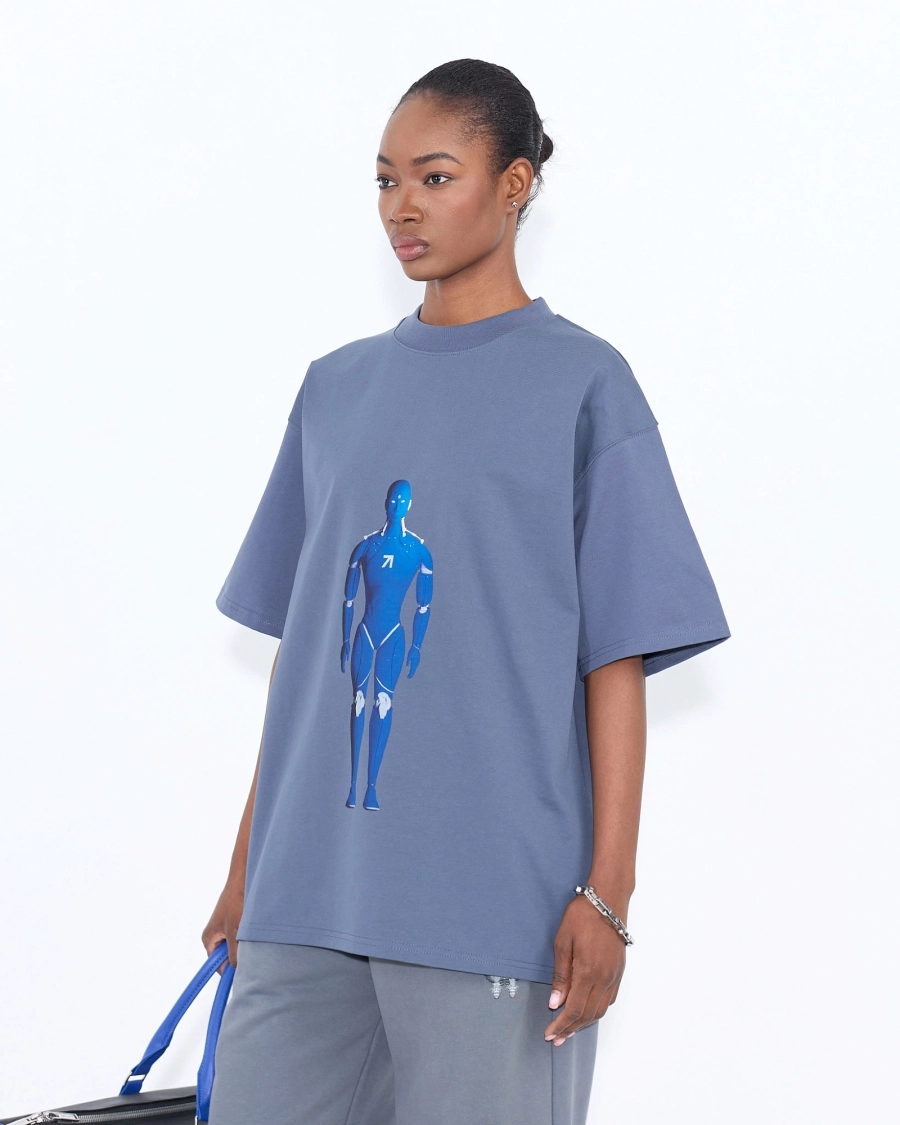 Футболка Аватар робот ASIA ST 71, цвет: синий,  купить онлайн