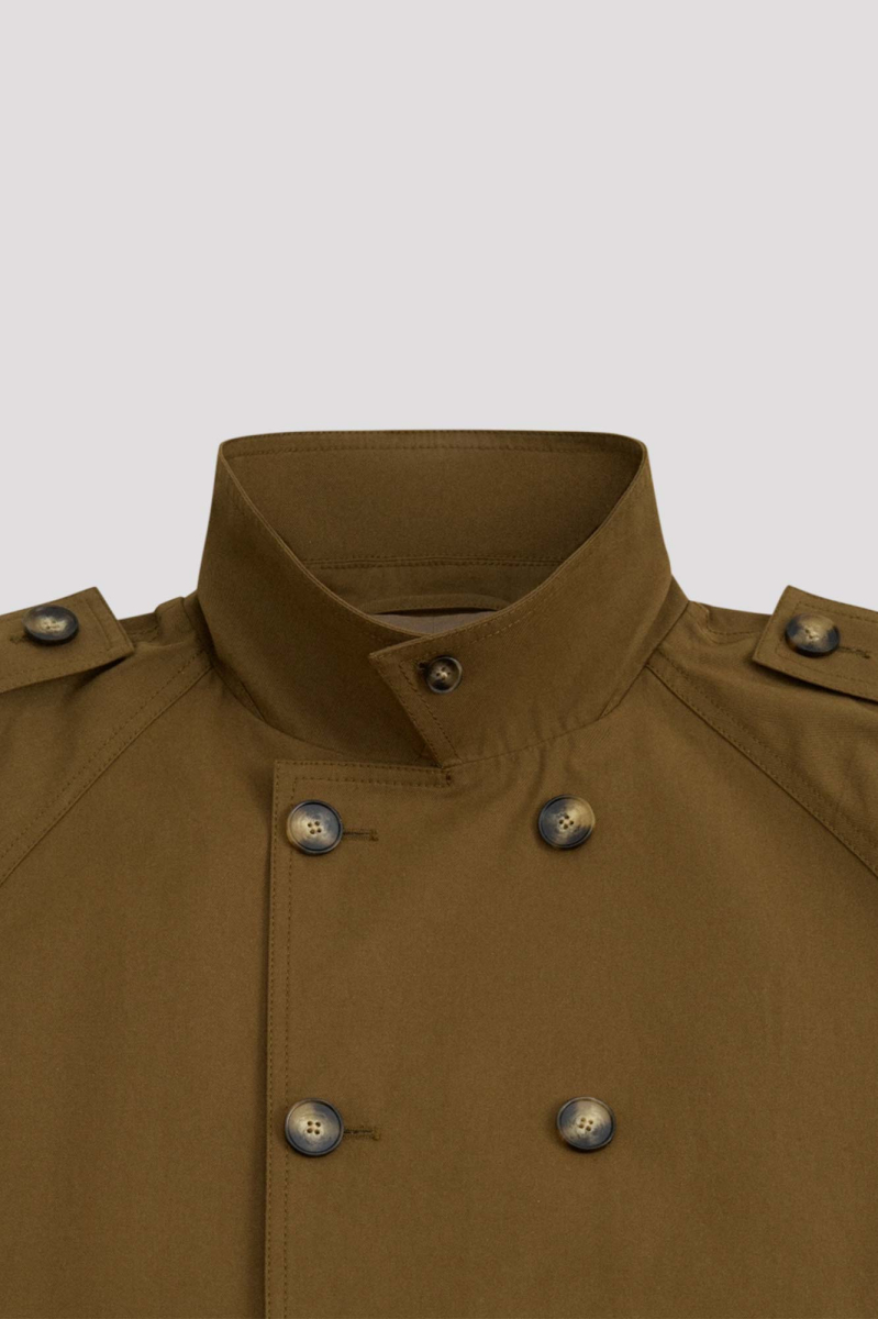 Двубортный тренч ГОША РУБЧИНСКИЙ, цвет: хаки, TC_0501_khaki купить онлайн
