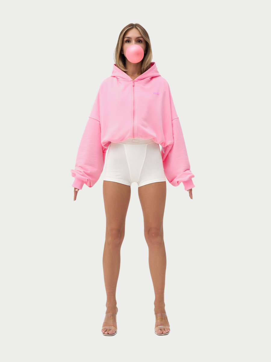 Crop Худи утепленное с кулиской