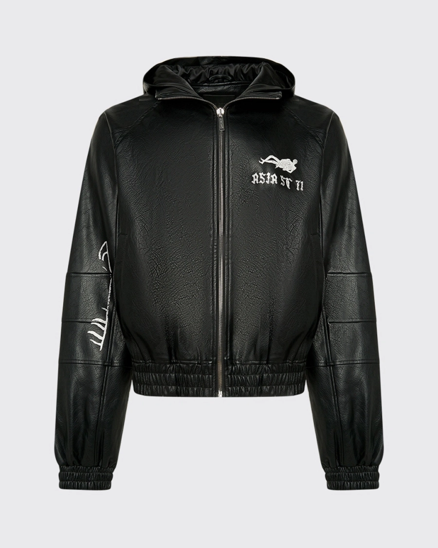 Худи NTI LEATHER ZIP BLACK ASIA ST 71, цвет: Черный, Ast71.NTI-hood-leather-bl купить онлайн