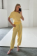 Брюки джоггеры вязаные LIGHT YELLOW Label .B, цвет: light yellow Kn.11.4.3238LYL |новая коллекция купить онлайн