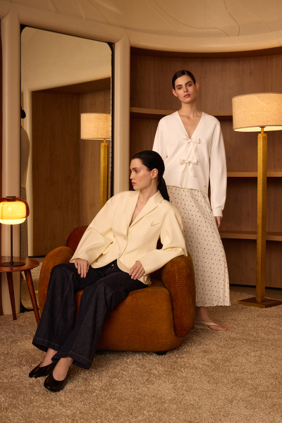 Жакет приталенный с акцентными рукавами DREAMS BY ALENA AKHMADULLINA, цвет: белый,  купить онлайн