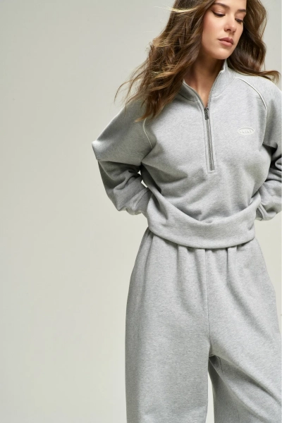 Анорак с кантом Grey Melange Erist store, цвет: серый, НФ-00002837 купить онлайн