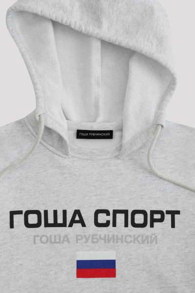 Худи ГОША РУБЧИНСКИЙ, цвет: Светло-серый, HD_1701_light_grey купить онлайн