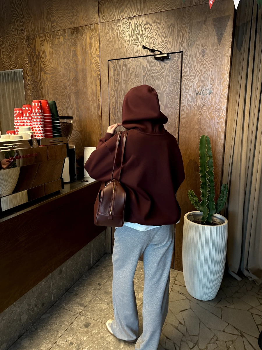 Худи утепленный essentials Ricoco, цвет: сливовый, 7027/3 купить онлайн